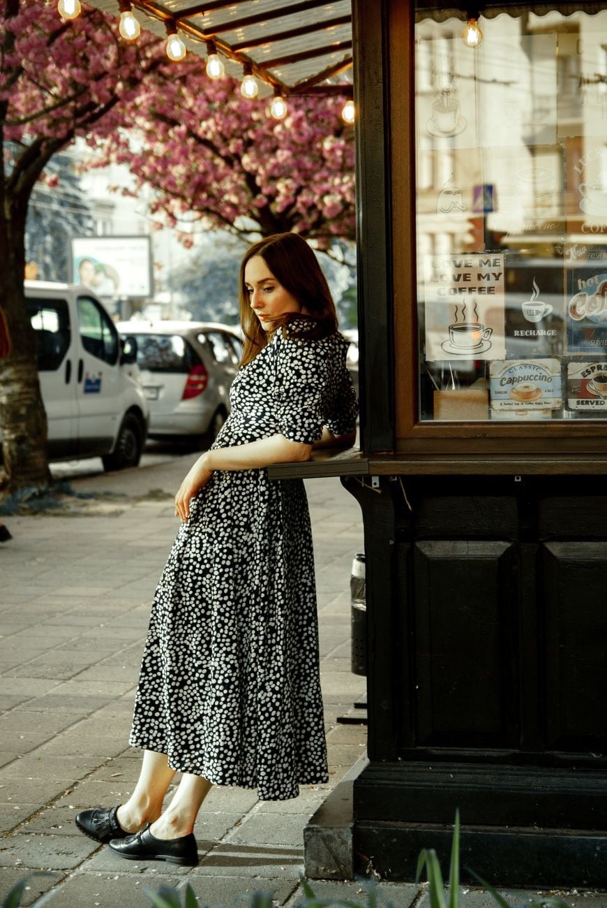 Vestido Midi Estampado — Vestidos de atacado